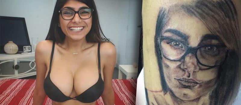 Atriz pornô libanesa critica brasileiro que tatuou rosto dela no corpo 20