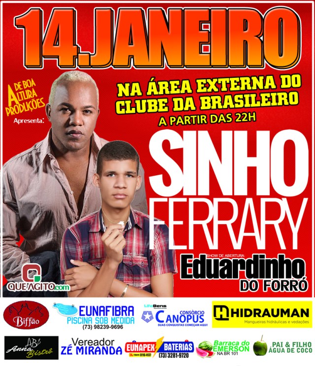 Neste sábado tem Sinho Ferrary no Clube da Brasileiro 5