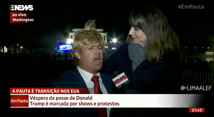 Vesgo trolla repórter da GloboNews ao vivo! Confira! 5