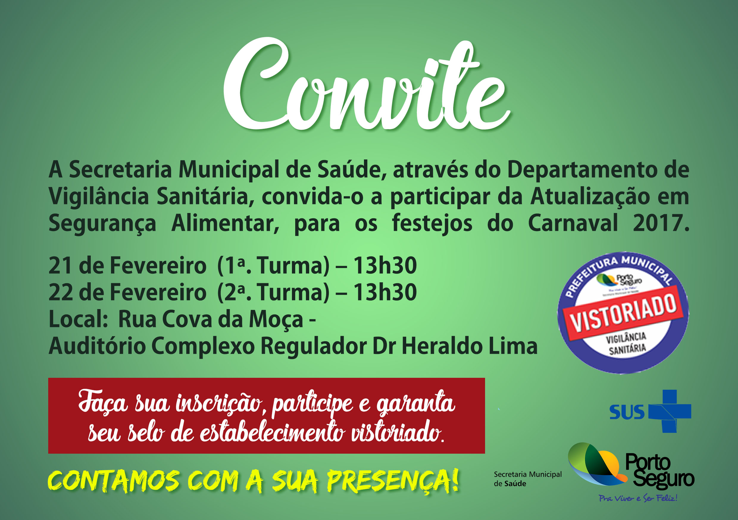 Carnaval seguro: Vigilância Sanitária realizará atualização em segurança alimentar 5