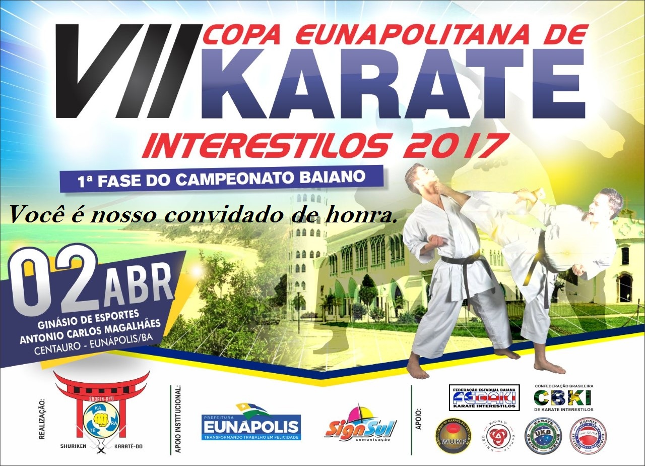 VII Copa Eunapolitana de Karate Interestilos acontecerá neste domingo (02/04) 5