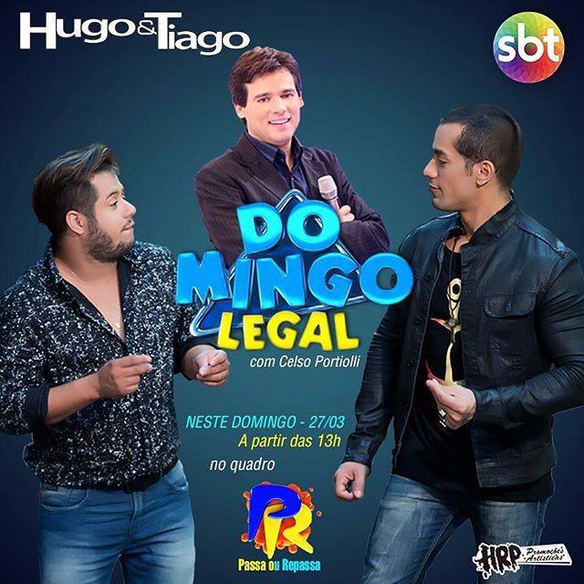 Hugo e Tiago mais executadas em emissoras de rádios de todo Brasil 7
