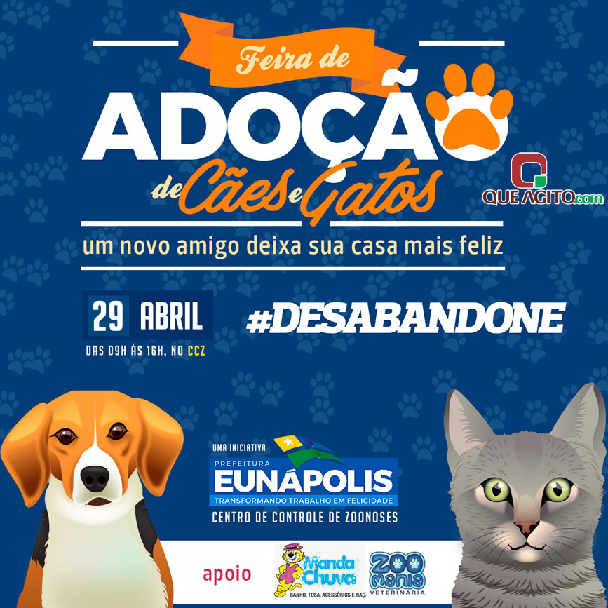 CCZ faz evento de adoção de cães e gatos no dia 29 de abril 5