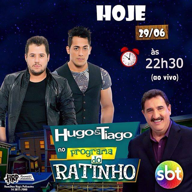 Hugo e Tiago mais executadas em emissoras de rádios de todo Brasil 10