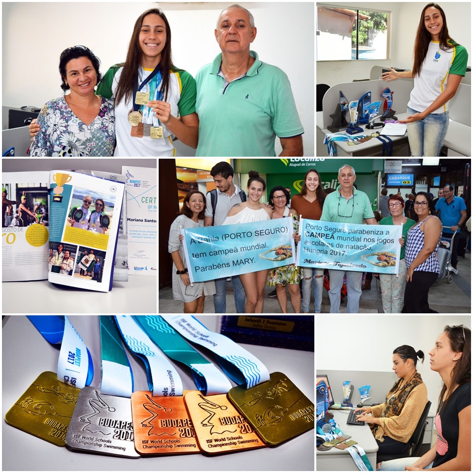 Campeã Mundial Juvenil de Natação é recebida com homenagens em Porto Seguro 5