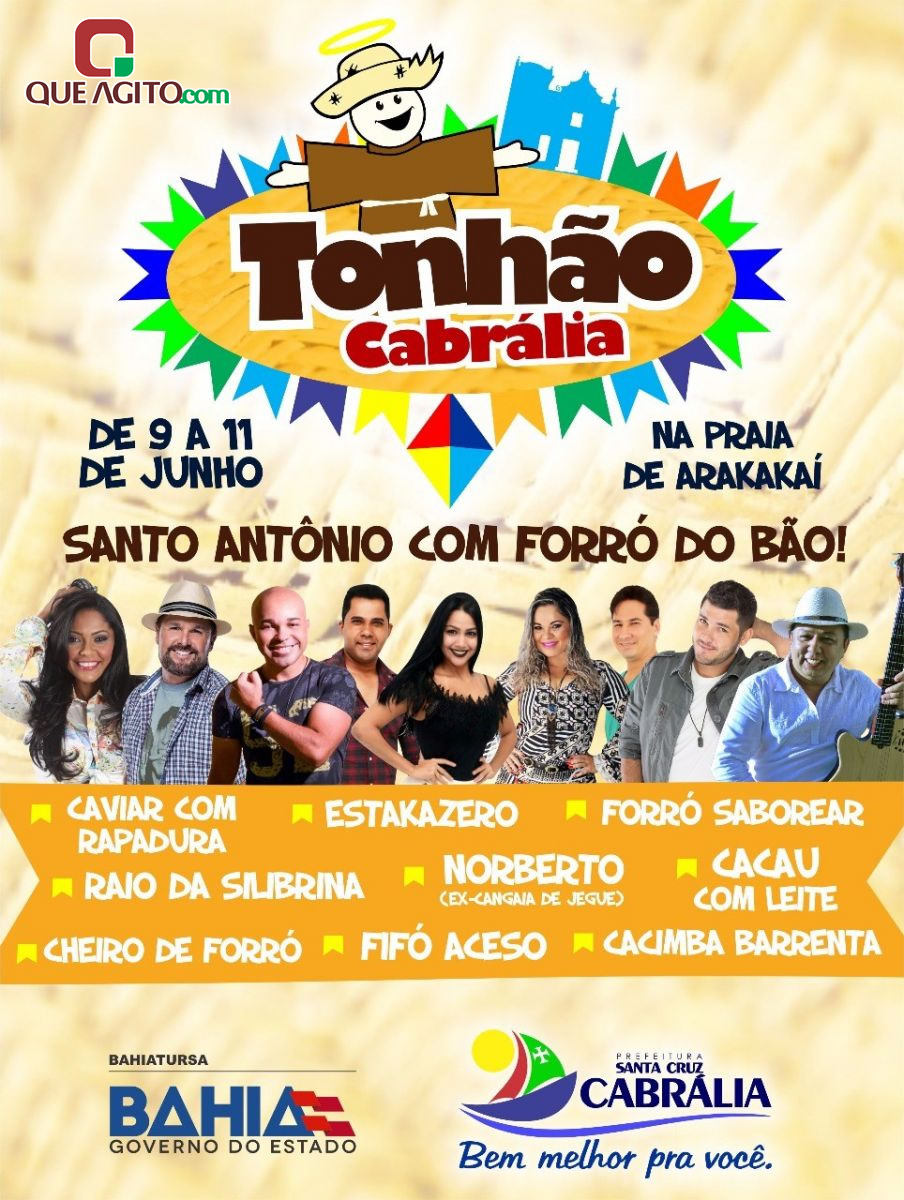 “Tonhão 2017”, em Santa Cruz Cabrália abrirá os festejos juninos na região 5