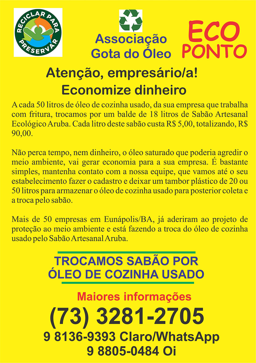 Juiz apoia o projeto da coleta do óleo de cozinha usado 9