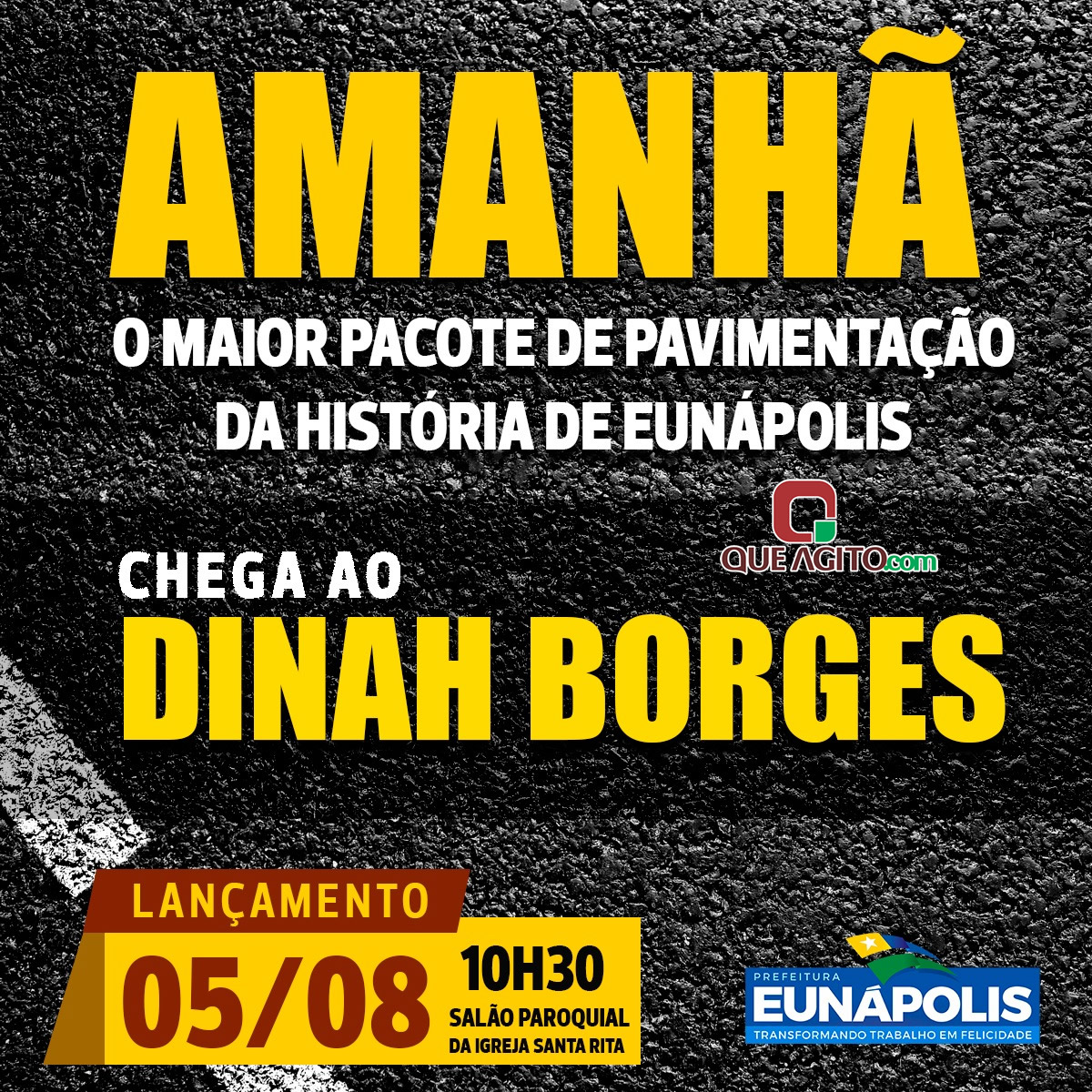 Prefeito Robério lançará pacote de pavimentação no Dinah Borges neste sábado (05/08) 5