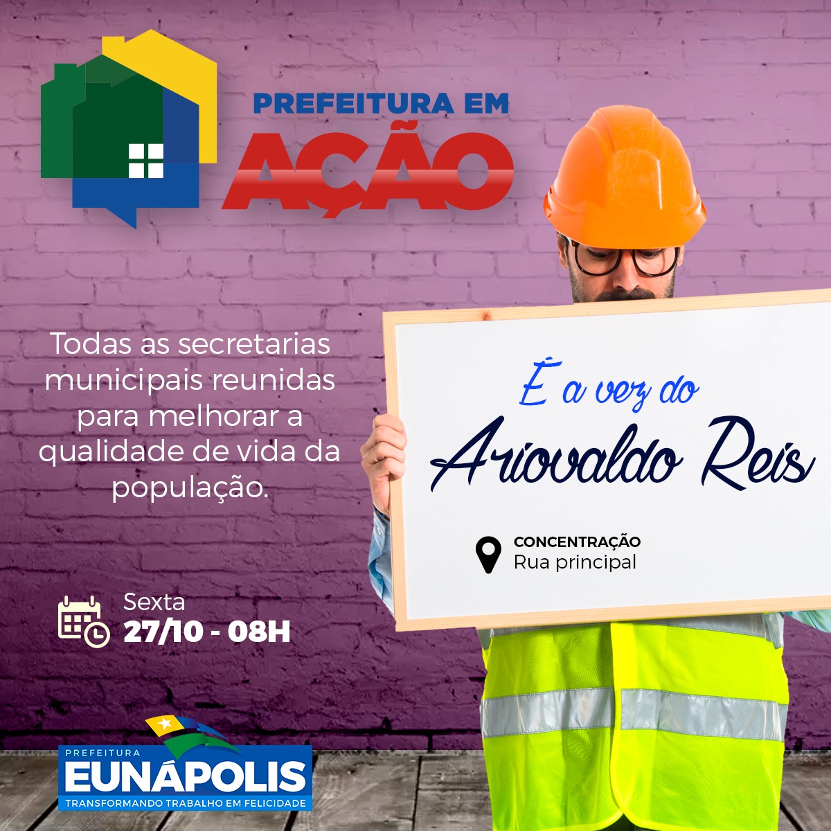 Prefeitura em Ação será no bairro Ariovaldo Reis nesta sexta-feira (27/10) 2