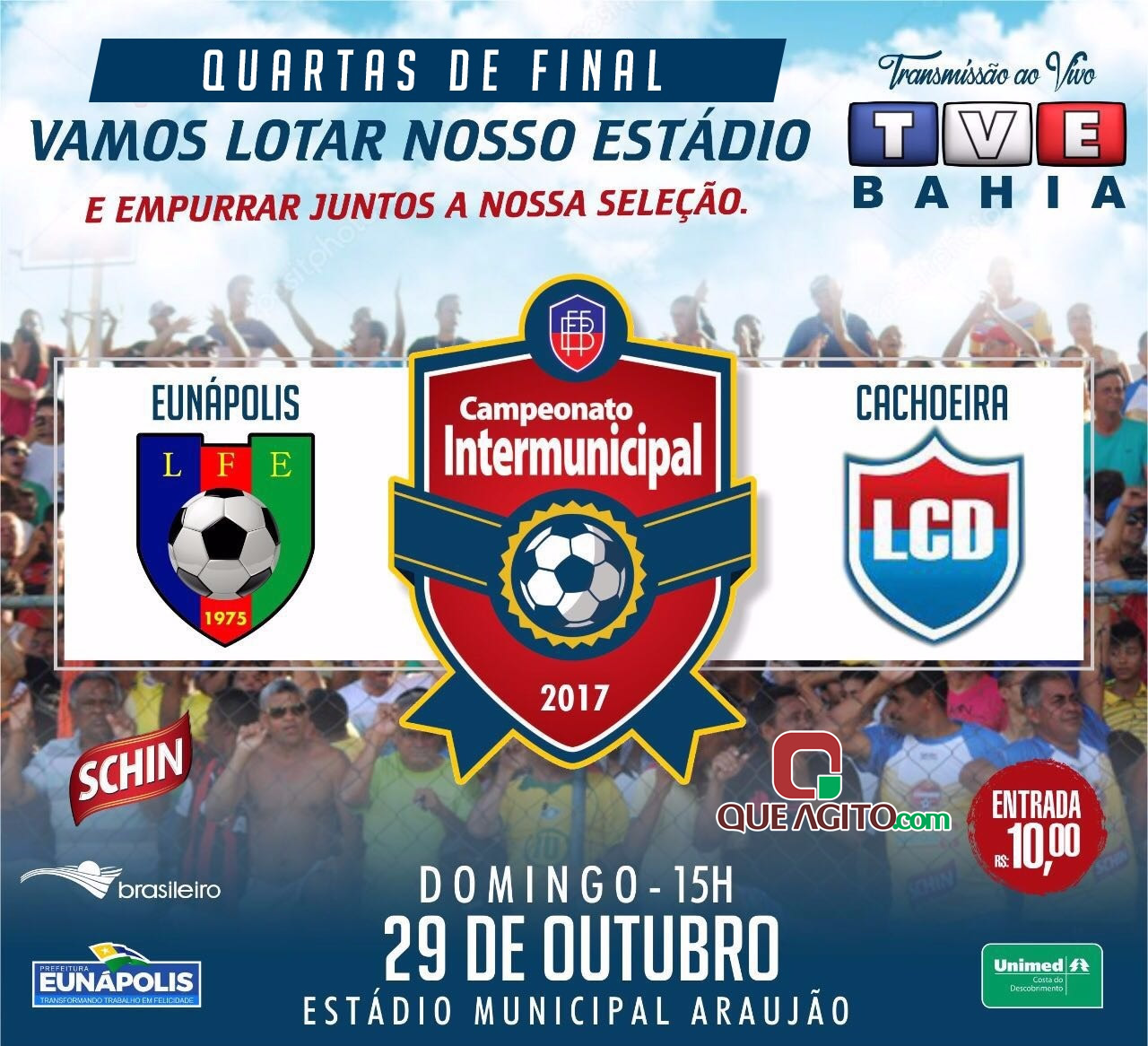 Com transmissão ao vivo pela TV, Eunápolis encara Cachoeira pelas quartas de finas do Intermunicipal neste domingo (29/10) 5