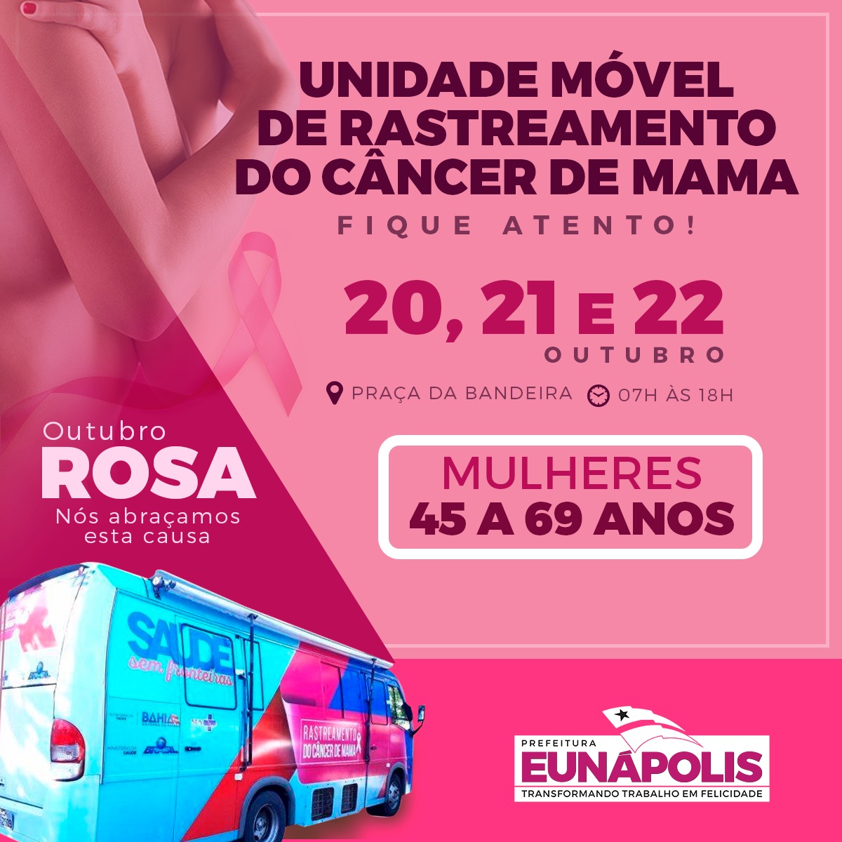 Sexta Rosa terá ônibus de mamografia e caminhada de conscientização em Eunápolis 94