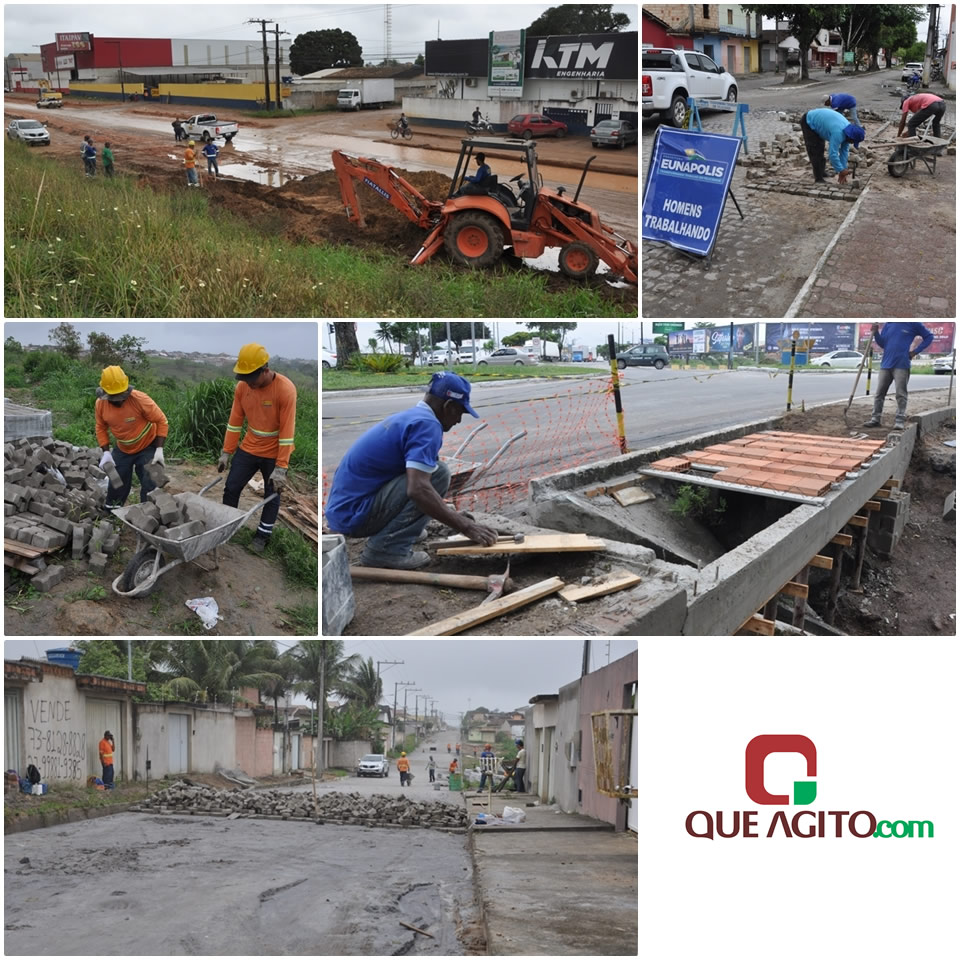 Mesmo com chuvas, Prefeitura de Eunápolis mantém obras em diversos bairros da cidade 5