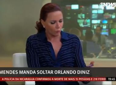 Leilane passa por embaraço após celular tocar durante jornal ao vivo na GloboNews 5