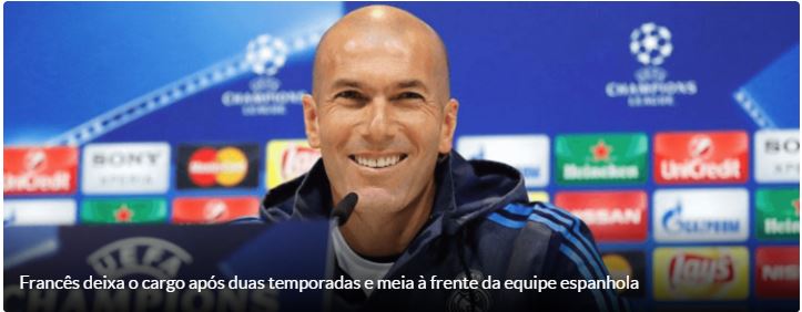 Zidane surpreende e anuncia saída do Real Madrid 5