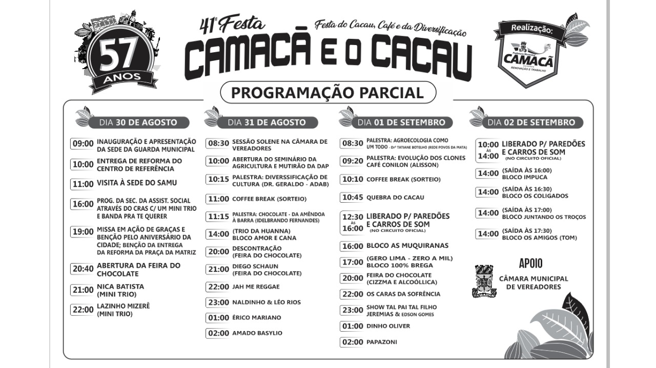 Acontece neste final de semana a 41ª Festa Camacã e o Cacau 287