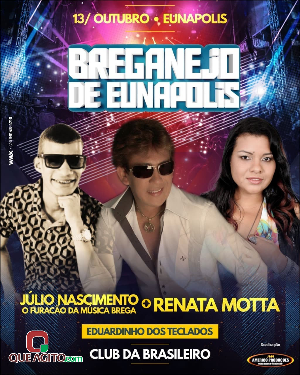 Vem ai 13 de Outubro Show Júlio Nascimento o Furação da música Brega em Eunápolis 130