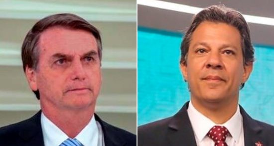 Pesquisa XP Investimentos: Bolsonaro tem 59% e Haddad 41% 2