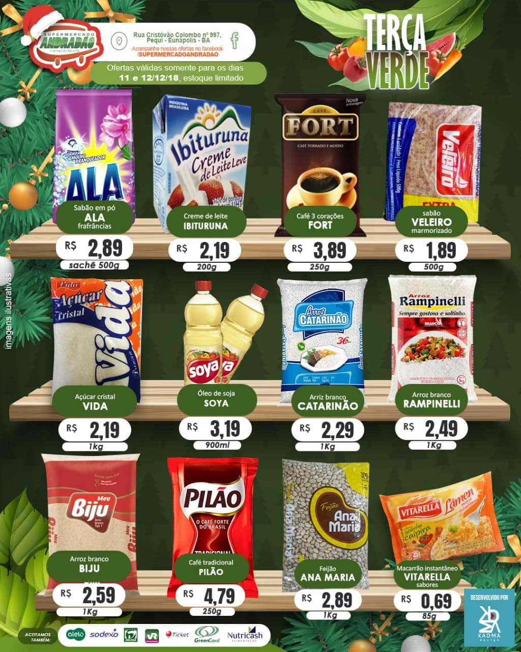 12/12/2018 - Confiram as ofertas desta Quarta Maluca – Supermercado Andradão 6