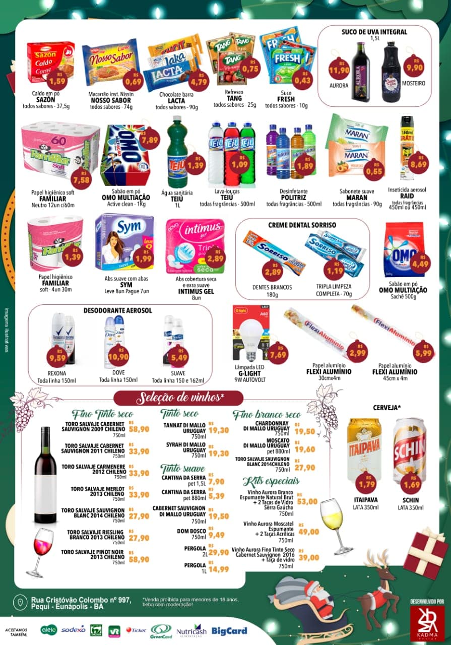 Atenção! Horário Especial de Natal - Supermercado Andradão - Aproveitar as Ofertas Especial de Natal 8