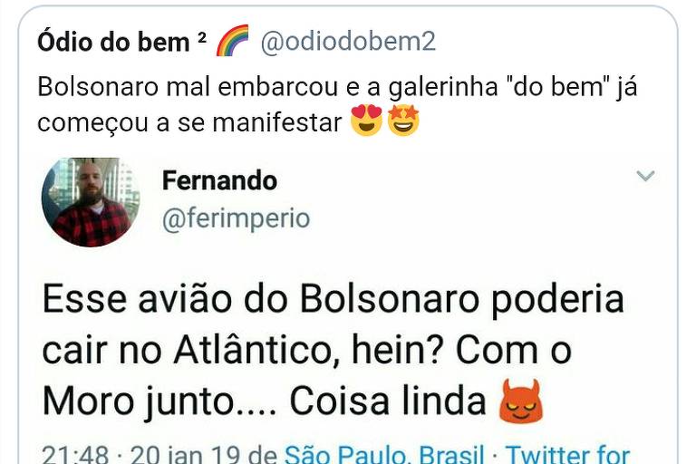 'Tudo bem', diz Bolsonaro em resposta a brincadeira sobre queda de avião 6