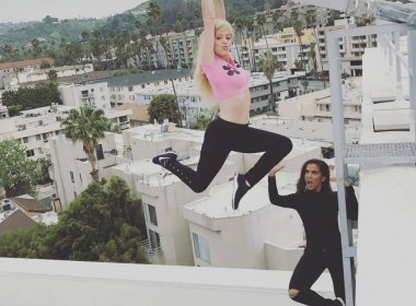 Anitta grava vídeo com youtuber Lele Pons em Los Angeles 8