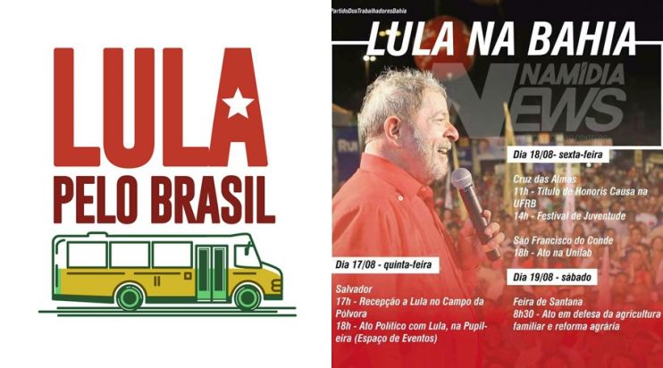 Eleições 2018: Lula Anuncia Caravana Pelo Nordeste E Começa Por Salvador Dia 17 10