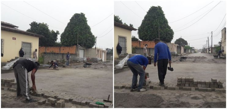 Obras de pavimentação no Dinah Borges avançam mesmo sob chuva 107