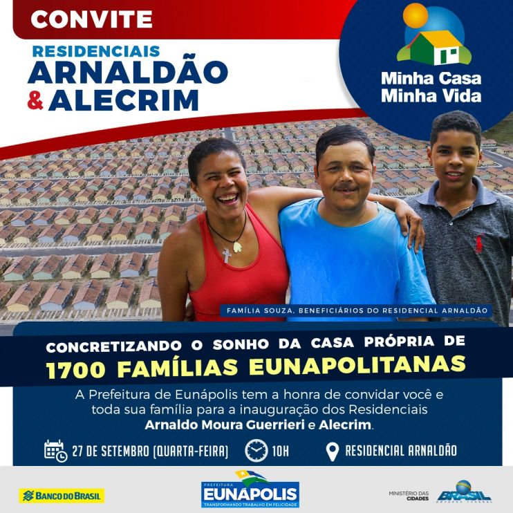 Prefeito Robério Oliveira inaugura Residenciais Alecrim e Arnaldão nesta quarta-feira (27/09) 6