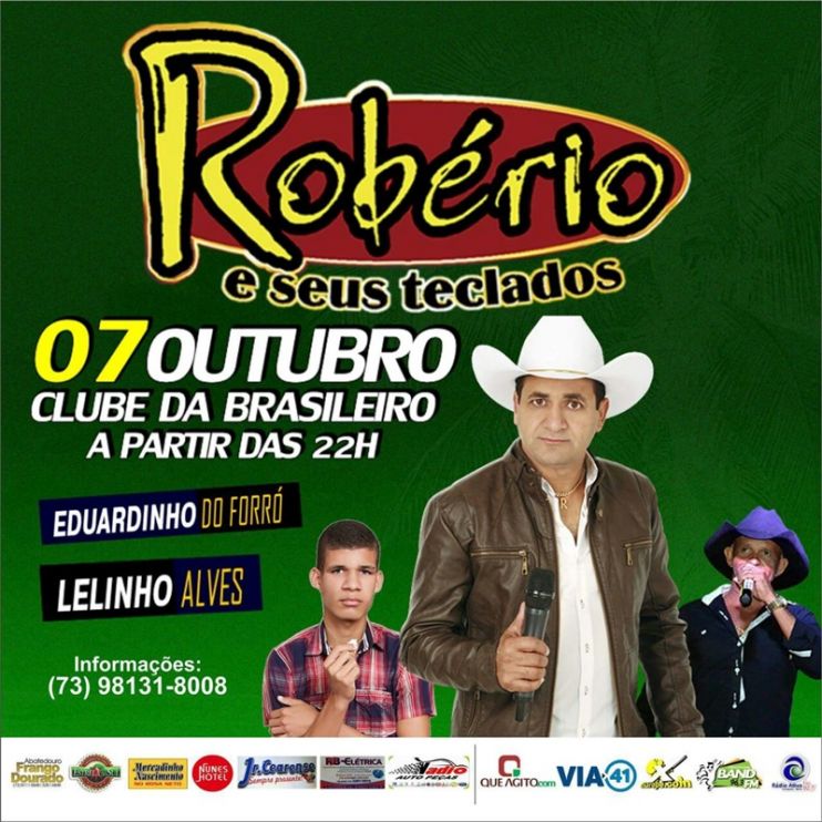 No próximo dia 7 tem Robério e seus teclados em Eunápolis 10
