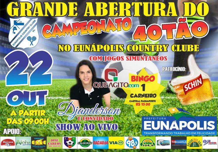 Copa Máster Quarentão terá inicio no próximo domingo (22/10) em Eunápolis 7