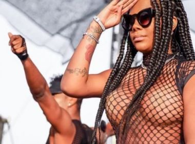 Ludmilla ousa em look e deixa seios à mostra em show realizado em Minas Gerais 12