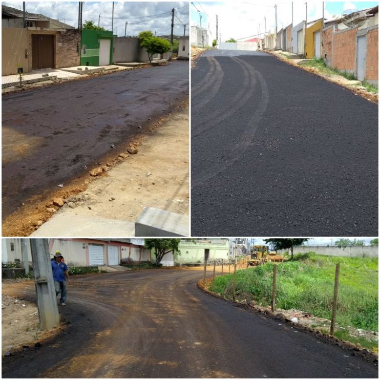 Ruas Projetada e Botafogo na Urbis estão sendo pavimentadas com recursos próprios 106