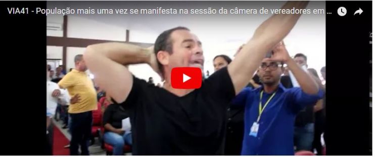 População mais uma vez se manifesta na sessão da câmara de vereadores em Eunápolis 13