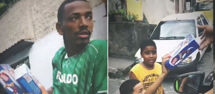 Nego do Borel volta ao morro onde nasceu para distribuir chocolates 5