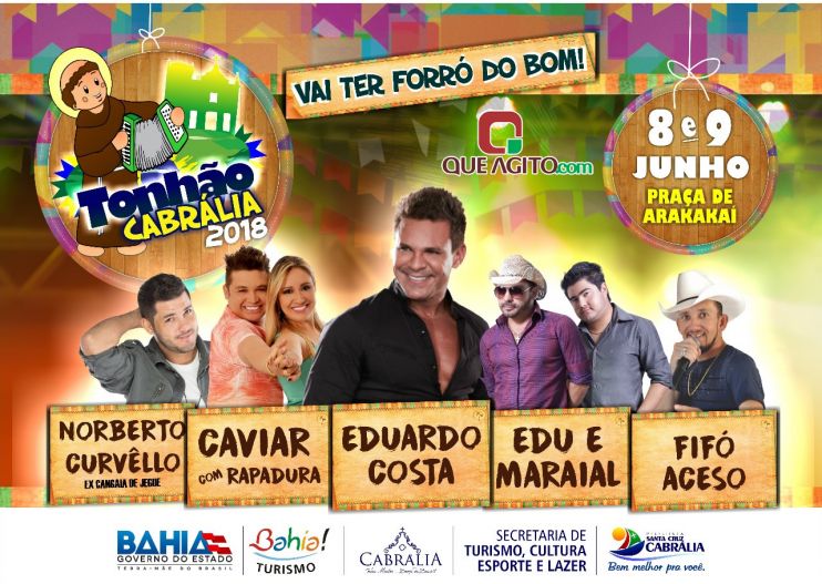 ​Prefeitura de Cabrália Lança Oficialmente Tonhão 2018; Confira a programação 6