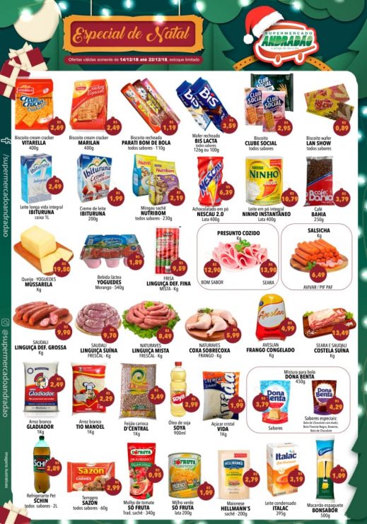 Confiram Promoção especial de Natal Supermercado Andradão – Ofertas Válidas somente para os dias 14/12 até 22/12/18 Confiram Promoção especial de Natal Supermercado Andradão - Ofertas Válidas somente para os dias 14/12 até 22/12/18 9