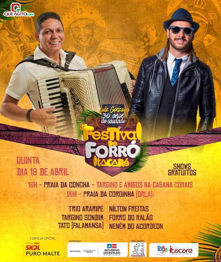 Grandes atrações nacionais vão estar em Itacaré litoral sul da Bahia no 3° Festival de Forró 143