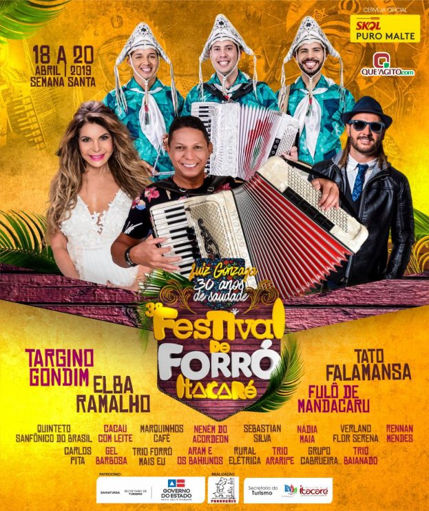 Grandes atrações nacionais vão estar em Itacaré litoral sul da Bahia no 3° Festival de Forró 5