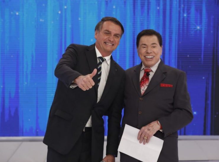 Em São Paulo, Bolsonaro grava com Silvio Santos: ‘maior comunicador deste país’ 6