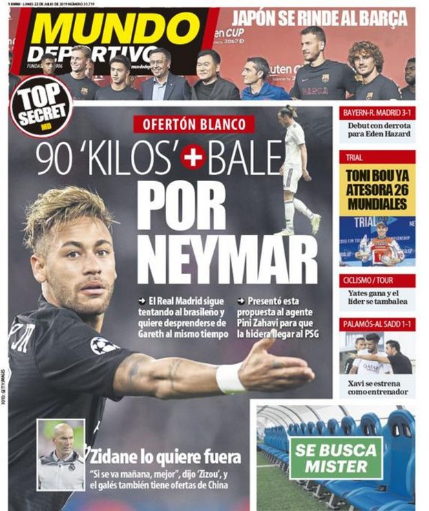 Jornal catalão: Real Madrid oferece Gareth Bale mais € 90 milhões para ter Neymar 7