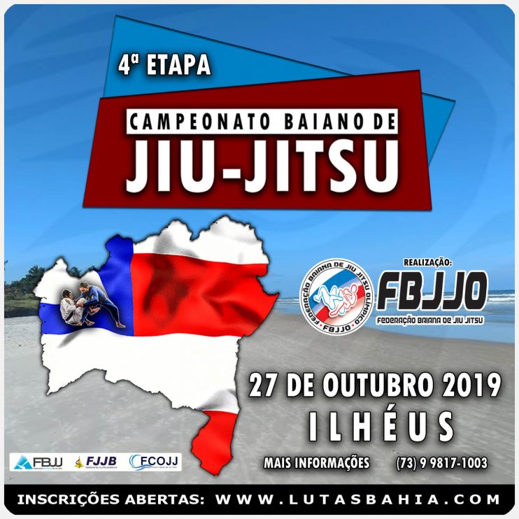 Ilhéus sediará no domingo (27 de Outubro) a 4ª etapa do Campeonato Baiano de Jiu-Jitsu pela FBJJO. 13