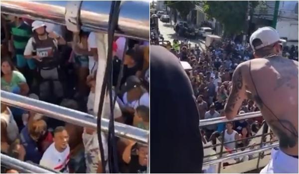 Kannário "enfrenta" PMs durante arrastão na Liberdade: "eu sou a lei"; veja vídeo 4