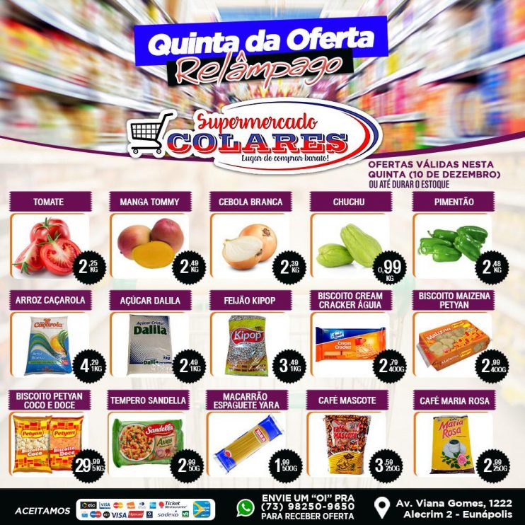 Confira as Ofertas desta Quinta Relâmpago do Supermercado Colares! 4