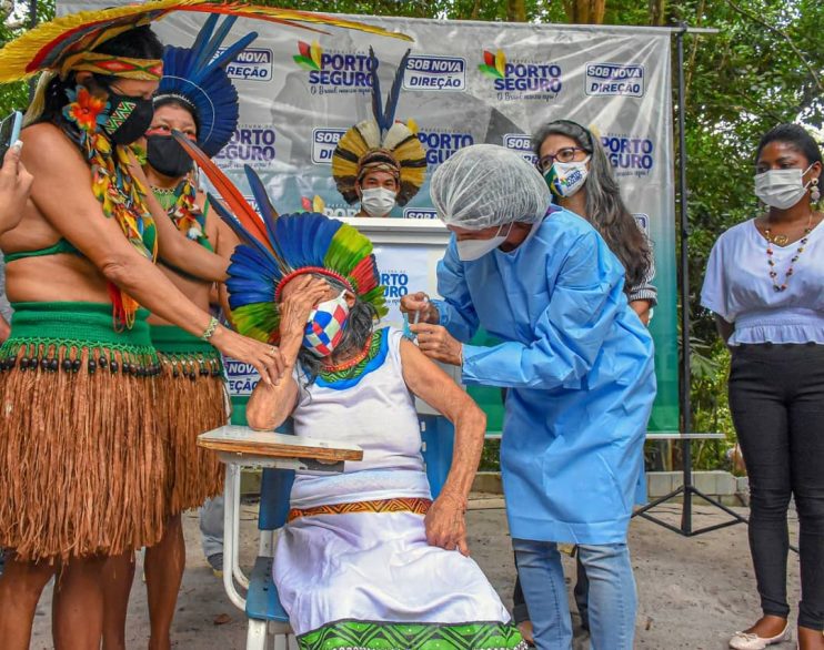 Indígenas da Reserva da Jaqueira recebem primeiras doses da vacina contra a Covid-19 6
