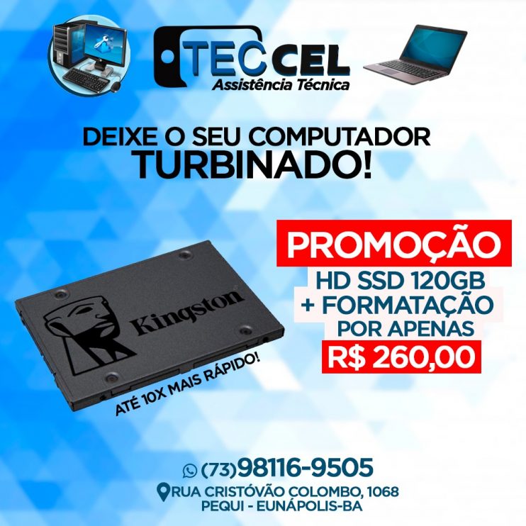 PROMOÇÃO: HD SSD 120GB+FORMATAÇÃO POR APENAS R$260,00– TECCEL INFORMÁTICA 6