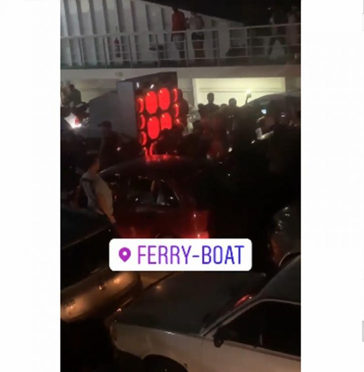 Ano novo tem 'festa paredão' em embarcação do ferry-boat 10