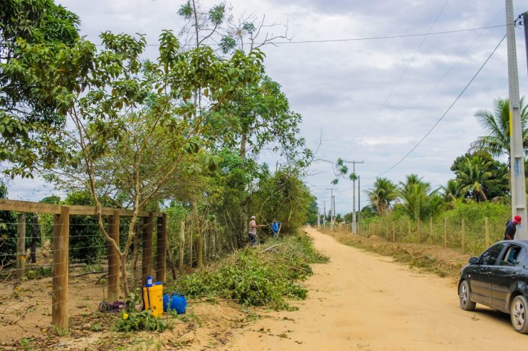 Estrada limpa e coleta regular de lixo no Ponto Maneca, distrito Colônia, em Eunápolis 110