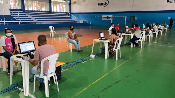 Segurança e organização marcaram o primeiro dia de recadastramento dos servidores da Prefeitura de Eunápolis 114