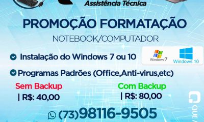 Promoção: Formatação de Notebook & Computadores por R$ 40,00 Reais - Teccel Informática 46