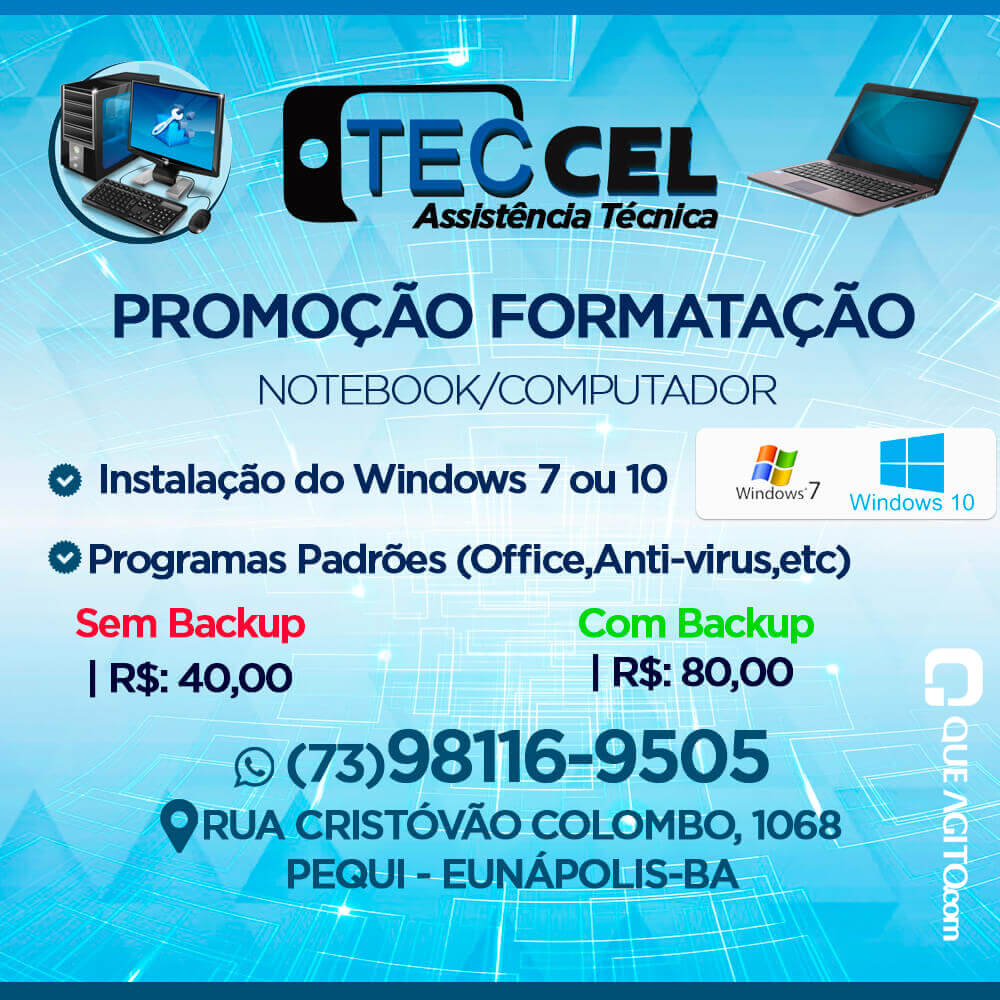 Promoção: Formatação de Notebook & Computadores por R$ 40,00 Reais - Teccel Informática 8